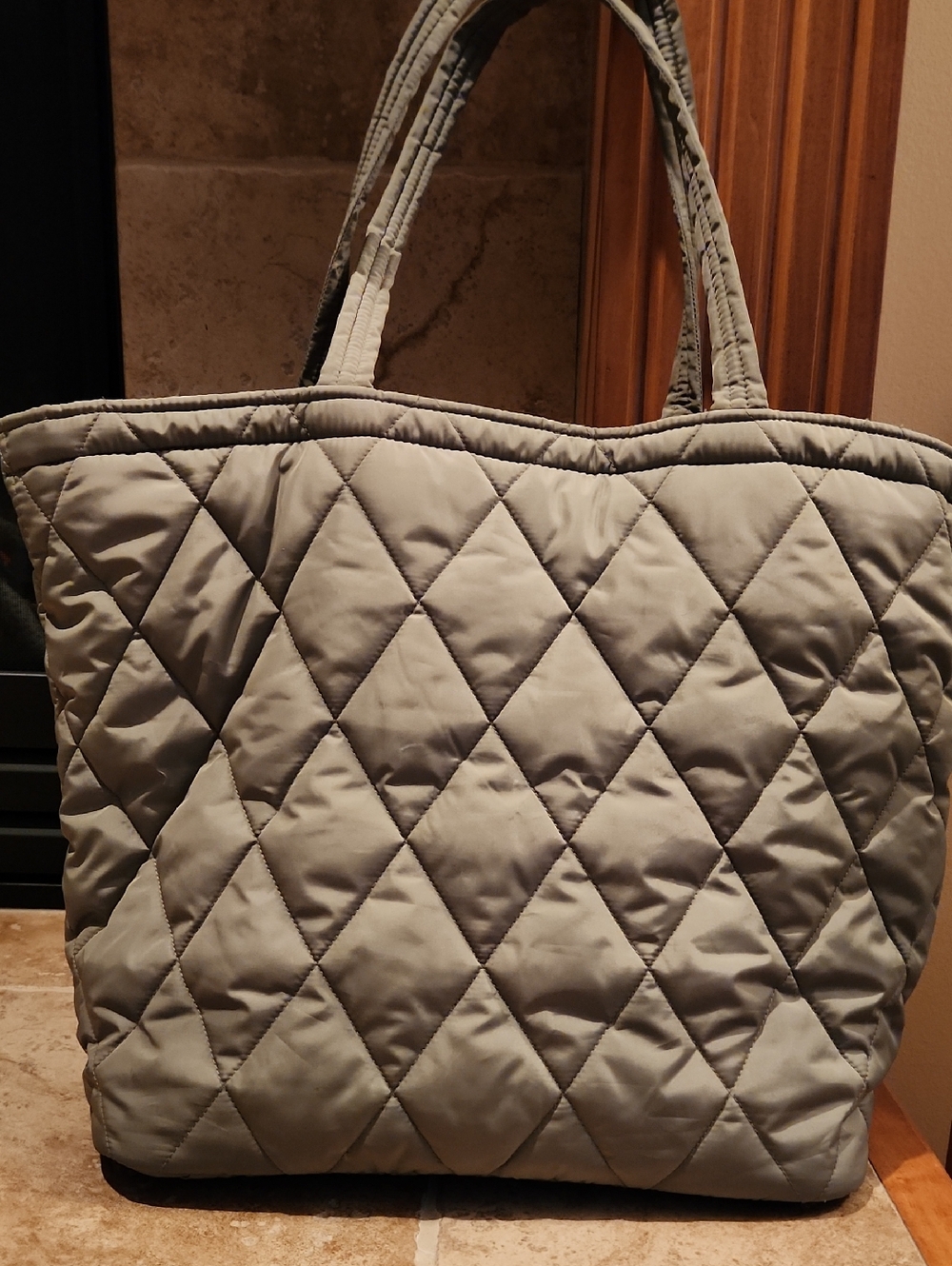 Vera Bradley Quilted Tote Bag in Sage Green - Women's Carryall